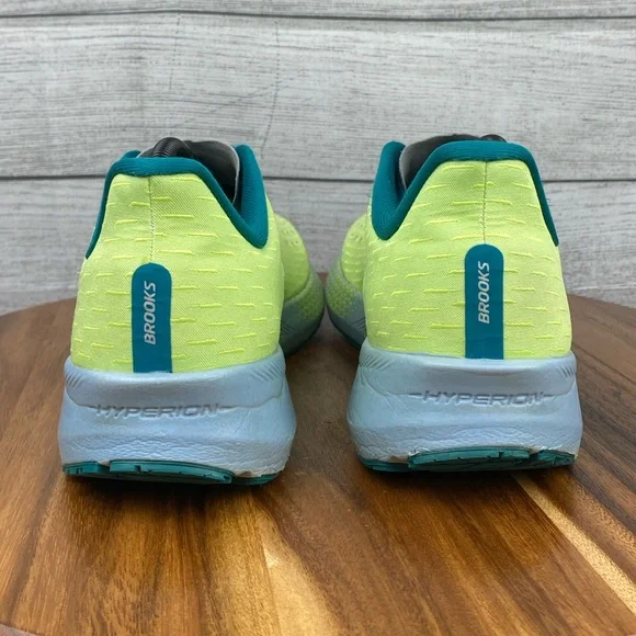 Brooks Hyperion Tempo Road Running Shoe Green Yellow Blue Men’s Sneaker Size 11 - Picture 6 of 12